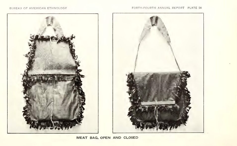 Plate 54: Meat bag, open and closed