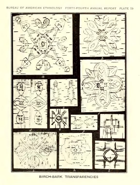 Plate 59: Birch-bark transparencies