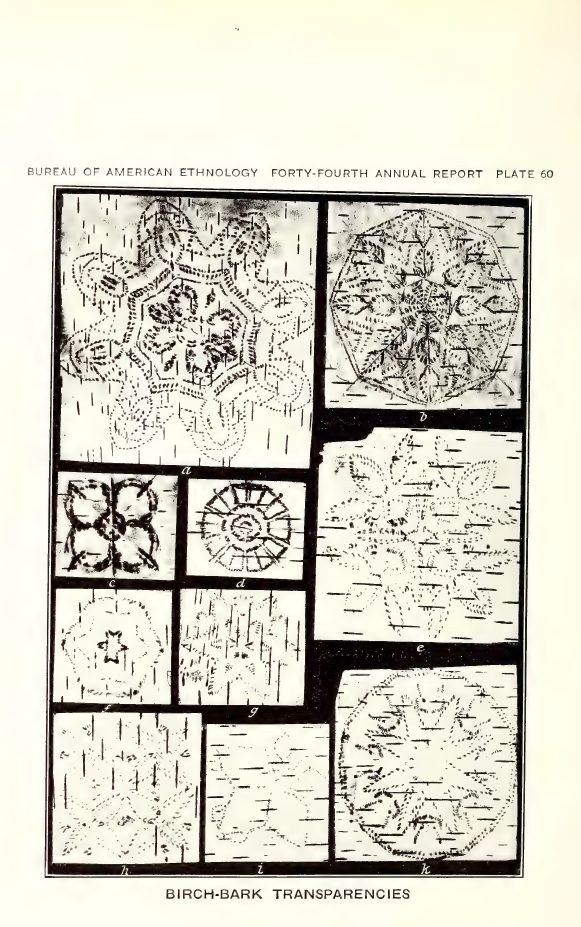 Plate 60: Birch-bark transparencies