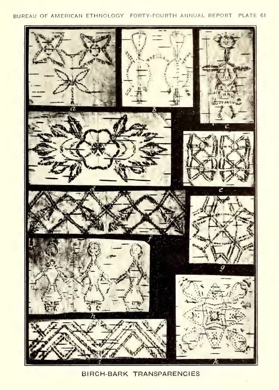 Plate 61: Birch-bark transparencies