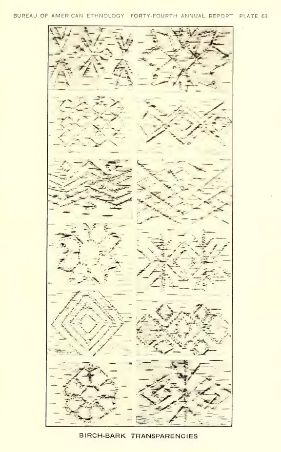 Plate 63: Birch-bark transparencies